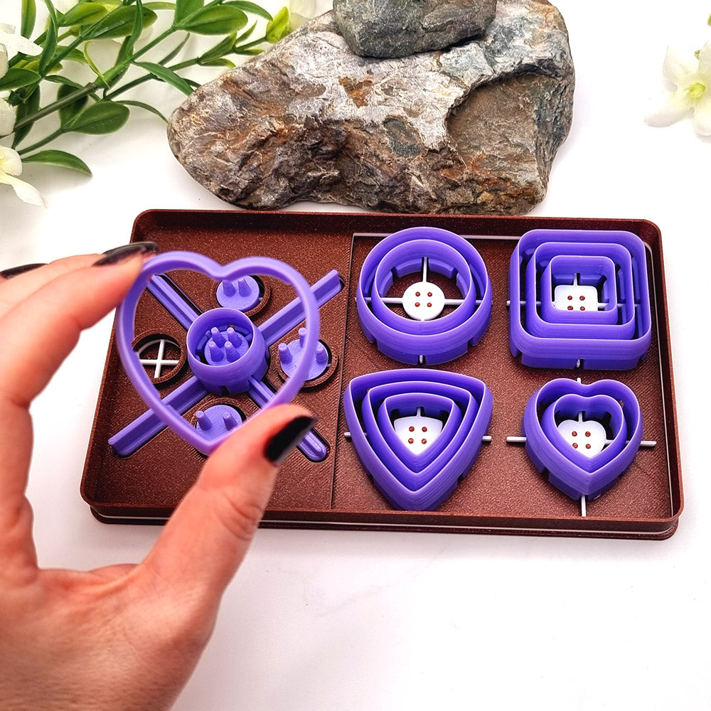 SweetyBijou Buttons Toolkit Set 1 polymer clay button maker with cutters and center pins