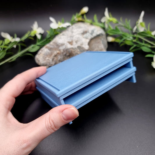 Stackable Flat Textured Baking Base - Squared (1pcs) for white clay