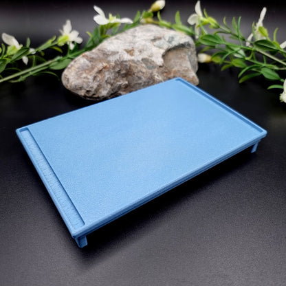 Stackable Flat Textured Baking Base - Long (1pcs) for white clay