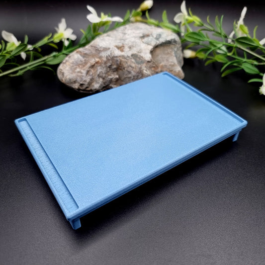 Stackable Flat Textured Baking Base - Long (1pcs) for white clay