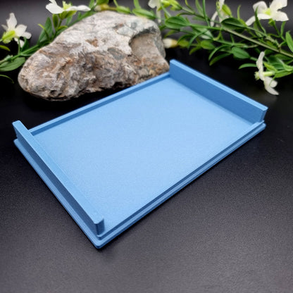 Stackable Flat Textured Baking Base - Long (1pcs) for white clay