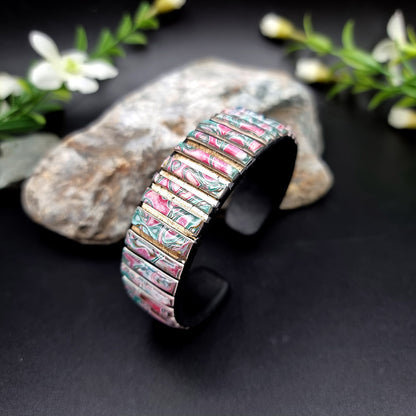 Pinkish Polymer Clay Bracelet