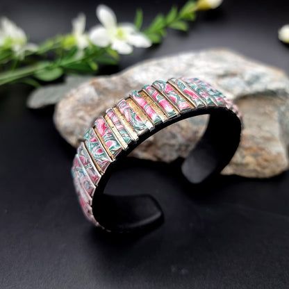 Pinkish Polymer Clay Bracelet
