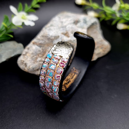 Bluish Polymer Clay Bracelet