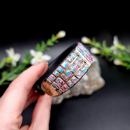 Bluish Polymer Clay Bracelet