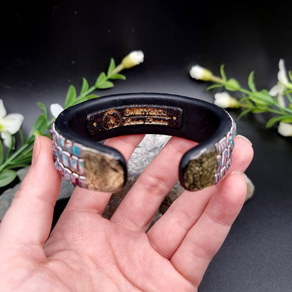 Bluish Polymer Clay Bracelet