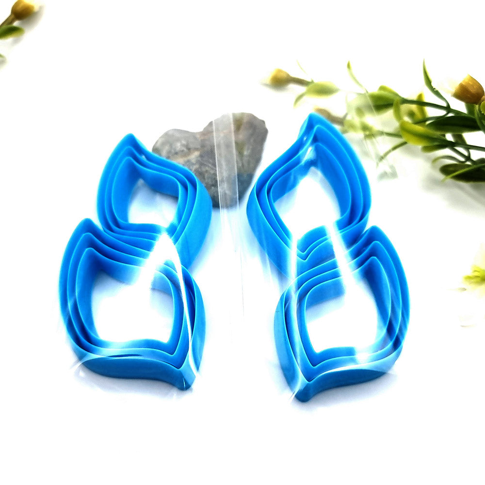 Cabochons Earrings Cutters #7 - Set of 12 cutters - 6 Left & 6 Right