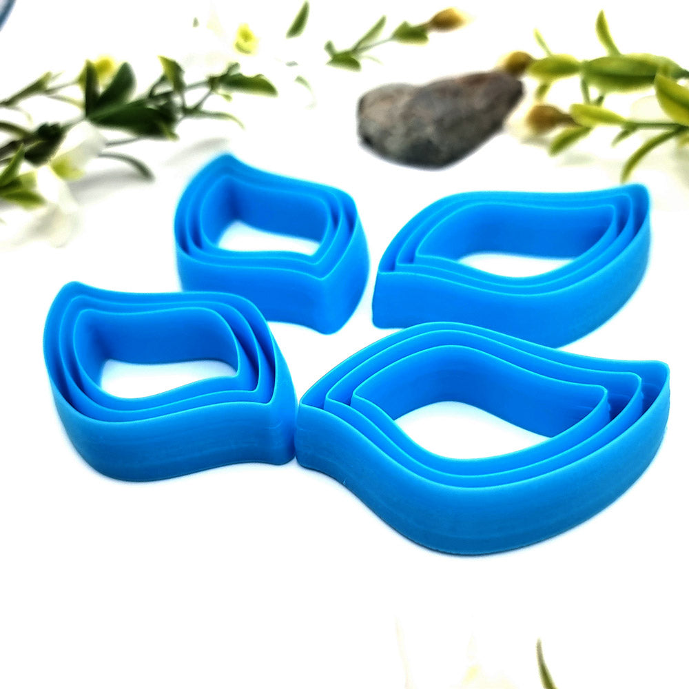 Cabochons Earrings Cutters #7 - Set of 12 cutters - 6 Left & 6 Right