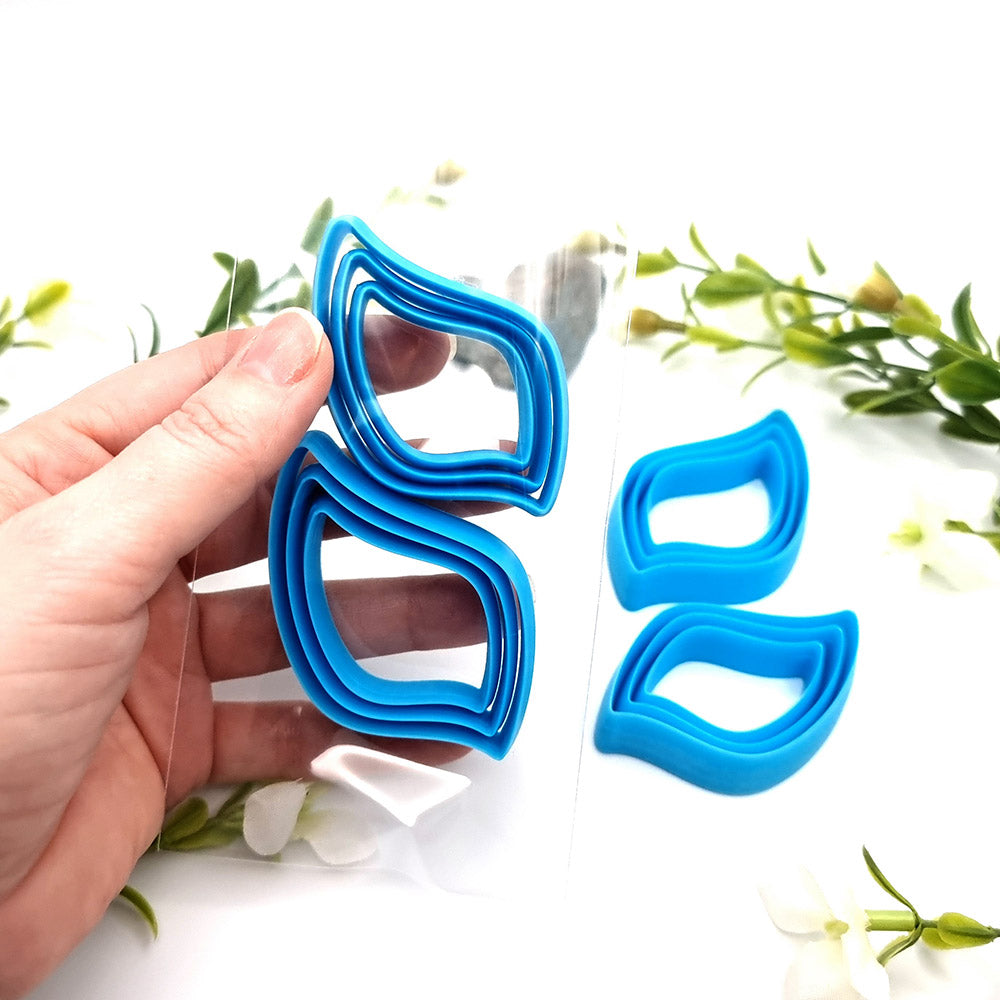 Cabochons Earrings Cutters #7 - Set of 12 cutters - 6 Left & 6 Right