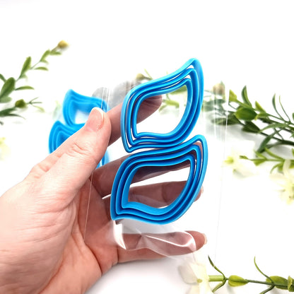 Cabochons Earrings Cutters #7 - Set of 12 cutters - 6 Left & 6 Right