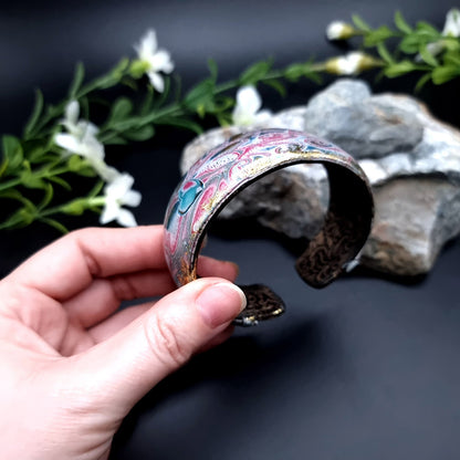 Pinkish Summer Polymer Clay Bracelet