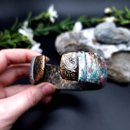 Pinkish Summer Polymer Clay Bracelet