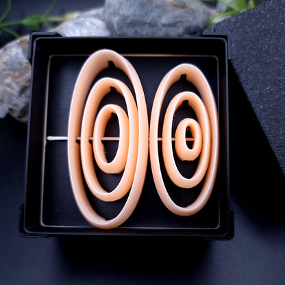 6 Long Oval Cutters in Set - Perfectly Aligned Cutters #25