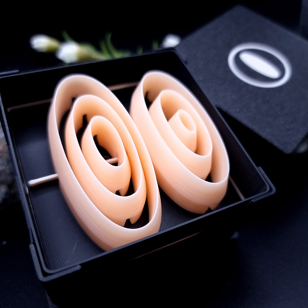 6 Long Oval Cutters in Set - Perfectly Aligned Cutters #25