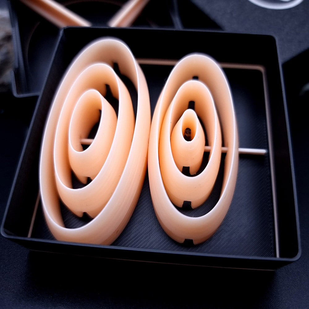 6 Long Oval Cutters in Set - Perfectly Aligned Cutters #25