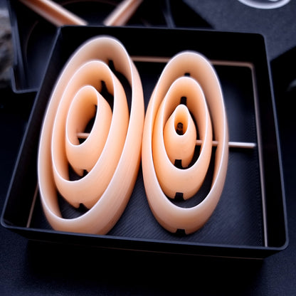 6 Long Oval Cutters in Set - Perfectly Aligned Cutters #25