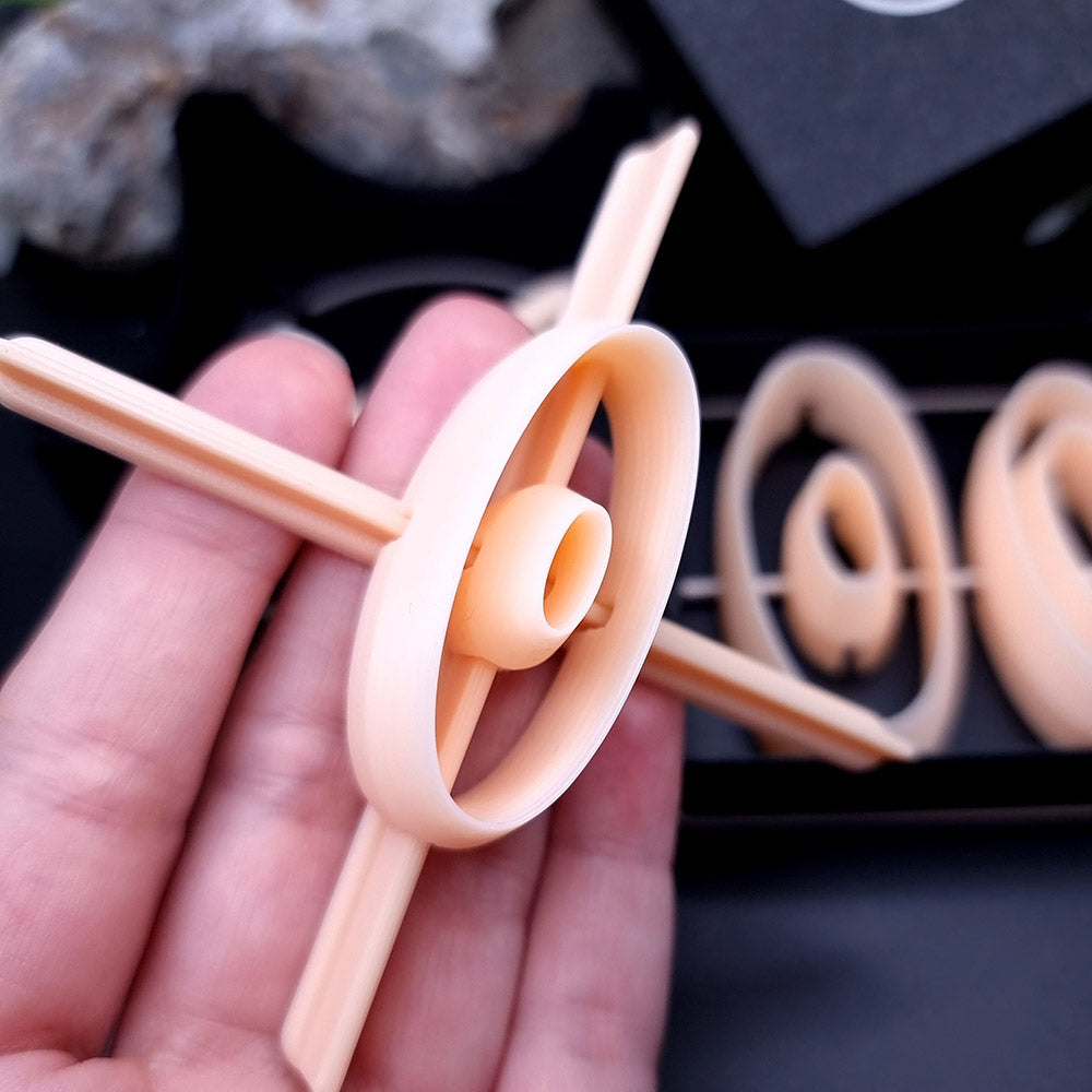 6 Long Oval Cutters in Set - Perfectly Aligned Cutters #25