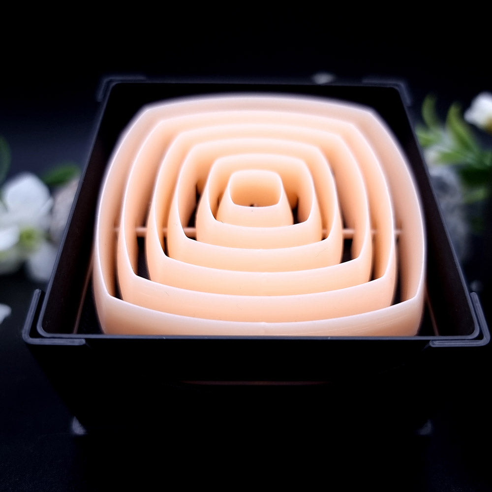 6 Smooth Square Cutters in Set - Perfectly Aligned Cutters #21