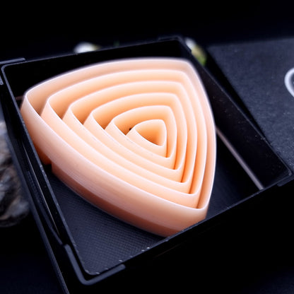 6 Smooth Triangle Cutters in Set - Perfectly Aligned Cutters #22