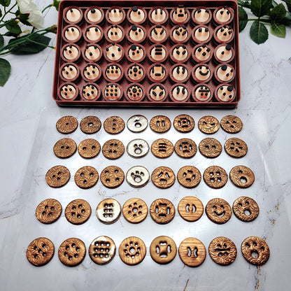 Button Hole Puncher Toolkit - 40 Pins for Endless Button Designs