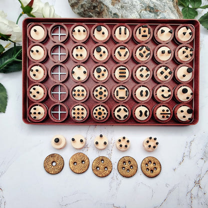 Button Hole Puncher Toolkit - 40 Pins for Endless Button Designs