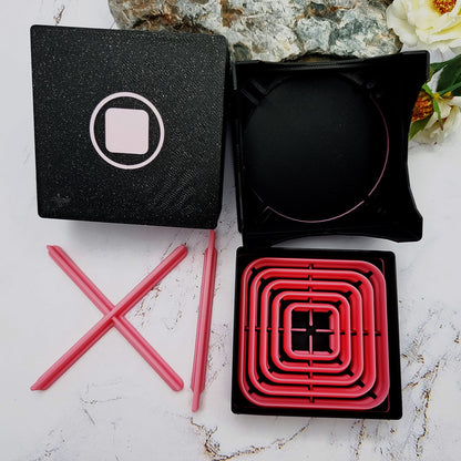 5 Rounded Square Cutters in Set - Perfectly Aligned Imprint Cutters #12