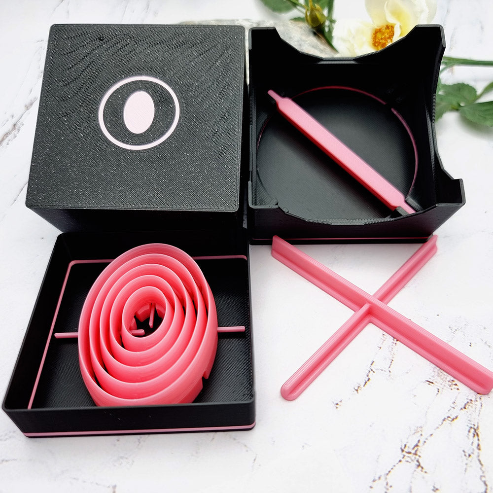 5 Oval Cutters in Set - Perfectly Aligned Imprint Cutters #13