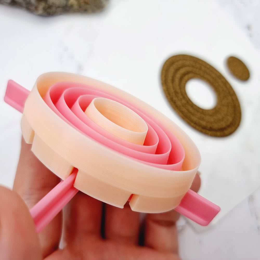 5 Oval Cutters in Set - Perfectly Aligned Imprint Cutters #13