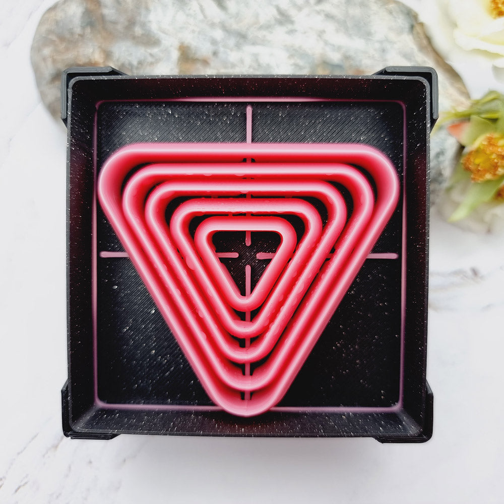 5 Triangle Cutters in Set - Perfectly Aligned Imprint Cutters #23