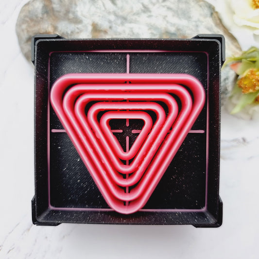 5 Triangle Cutters in Set - Perfectly Aligned Imprint Cutters #23