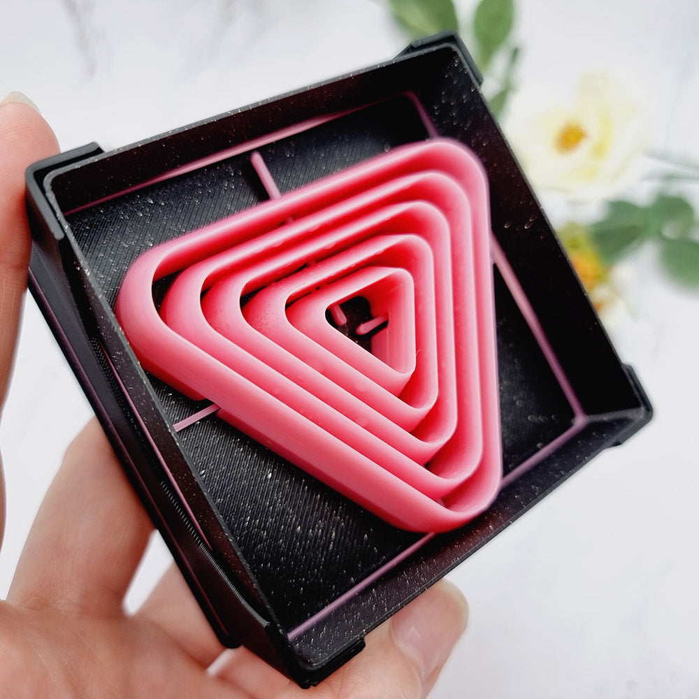 5 Triangle Cutters in Set - Perfectly Aligned Imprint Cutters #23