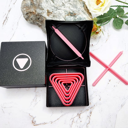 5 Triangle Cutters in Set - Perfectly Aligned Imprint Cutters #23