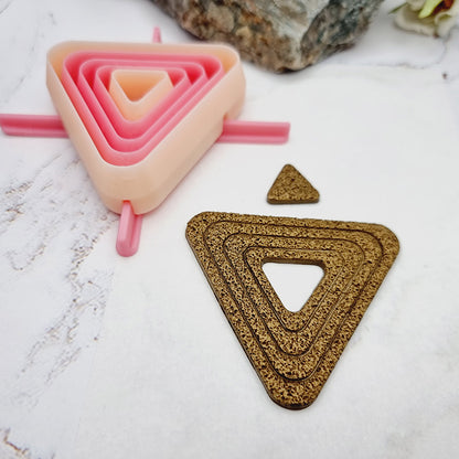 5 Triangle Cutters in Set - Perfectly Aligned Imprint Cutters #23