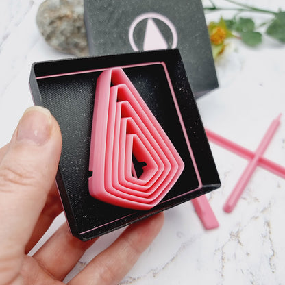 5 Square Drop Cutters in Set - Perfectly Aligned Imprint Cutters #19