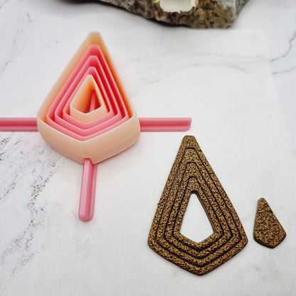 5 Square Drop Cutters in Set - Perfectly Aligned Imprint Cutters #19