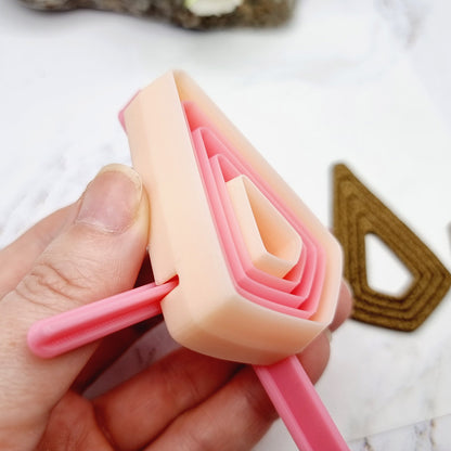 5 Square Drop Cutters in Set - Perfectly Aligned Imprint Cutters #19