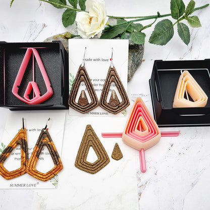 5 Square Drop Cutters in Set - Perfectly Aligned Imprint Cutters #19