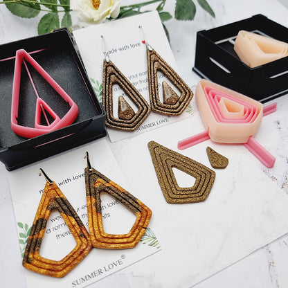 5 Square Drop Cutters in Set - Perfectly Aligned Imprint Cutters #19