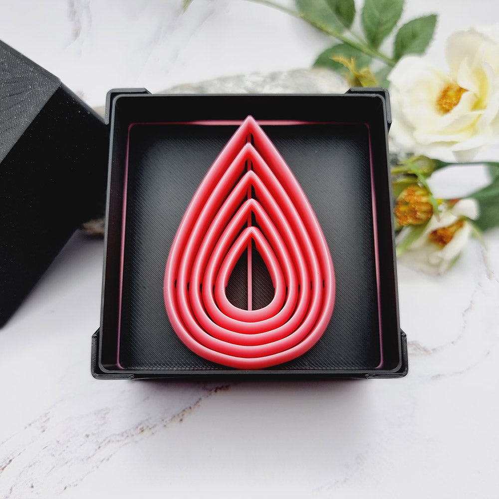 5 Drop Cutters in Set - Perfectly Aligned Imprint Cutters #17