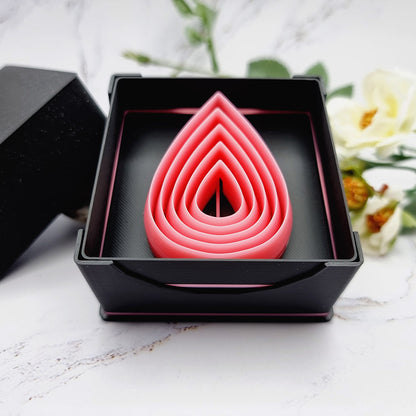 5 Drop Cutters in Set - Perfectly Aligned Imprint Cutters #17