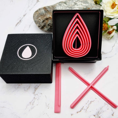 5 Drop Cutters in Set - Perfectly Aligned Imprint Cutters #17