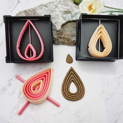 5 Drop Cutters in Set - Perfectly Aligned Imprint Cutters #17