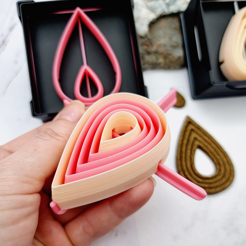 5 Drop Cutters in Set - Perfectly Aligned Imprint Cutters #17