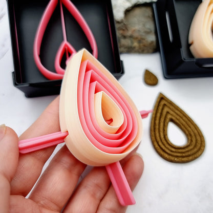 5 Drop Cutters in Set - Perfectly Aligned Imprint Cutters #17