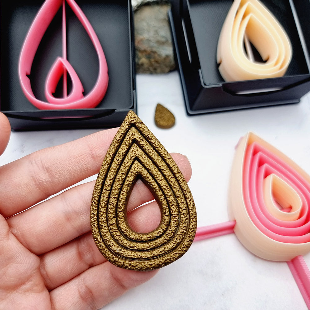 5 Drop Cutters in Set - Perfectly Aligned Imprint Cutters #17