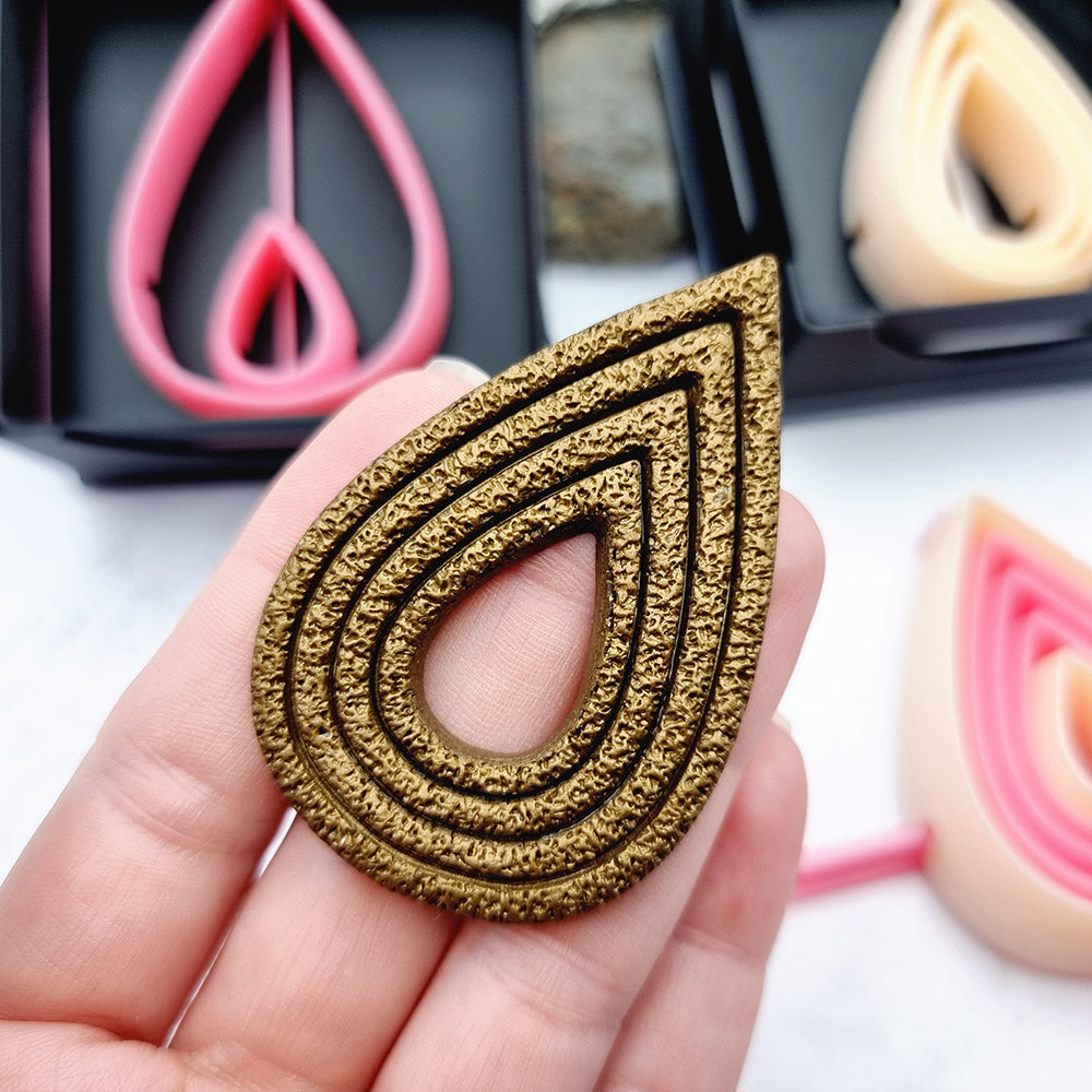 5 Drop Cutters in Set - Perfectly Aligned Imprint Cutters #17