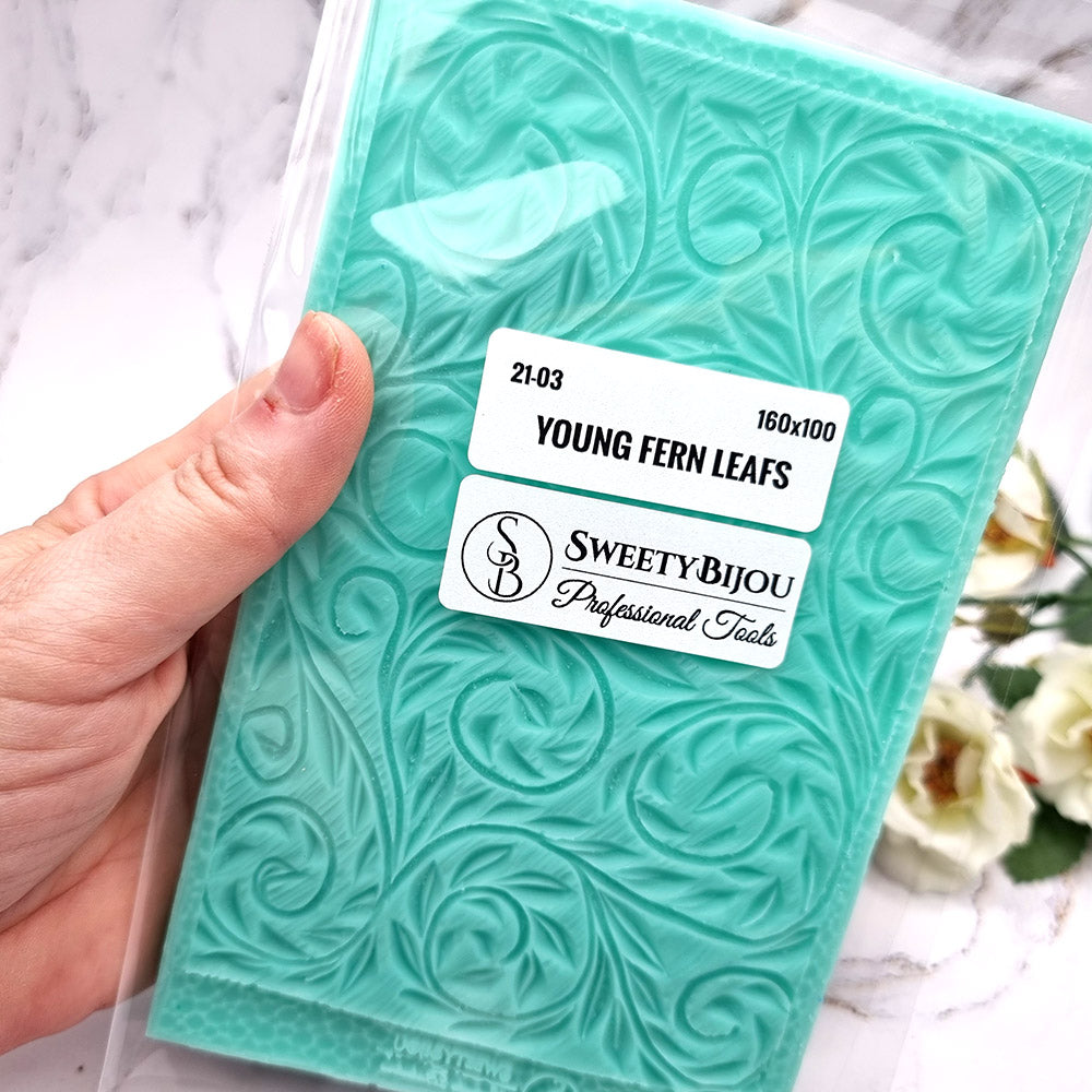 Silicone Texture - Young Fern Leafs