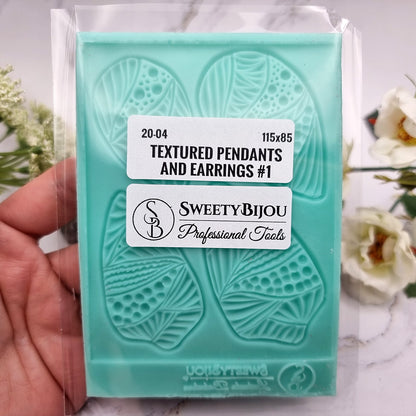Silicone Texture - Pendants and Earrings #1