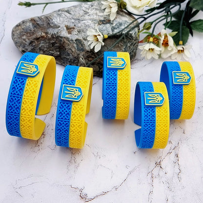 Ukraine 🇺🇦 Bracelet - 3D Printed High Quality National Pride Series