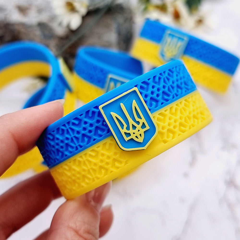 Ukraine 🇺🇦 Bracelet - 3D Printed High Quality National Pride Series